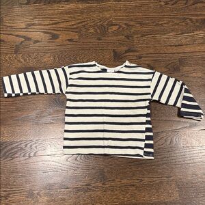 Zara 18-24 month stripe long sleeve navy and white